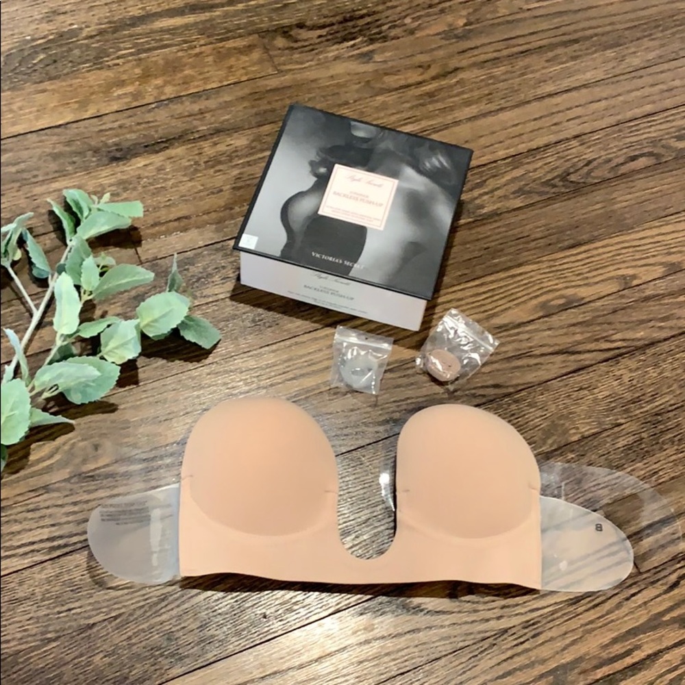 U-Plunge Backless Push Up Adhesive Bra